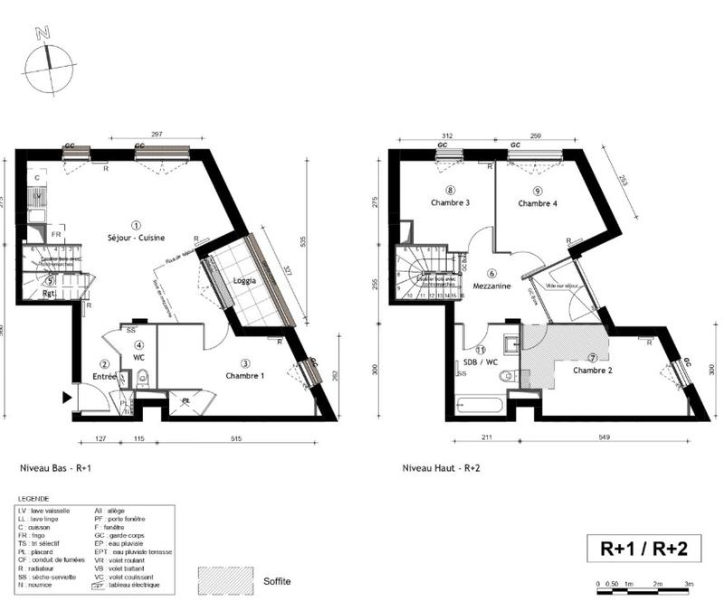 Appartement - 92 m² - 5 pièces