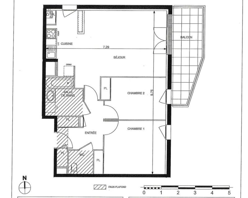 Appartement - 65 m² - 3 pièces