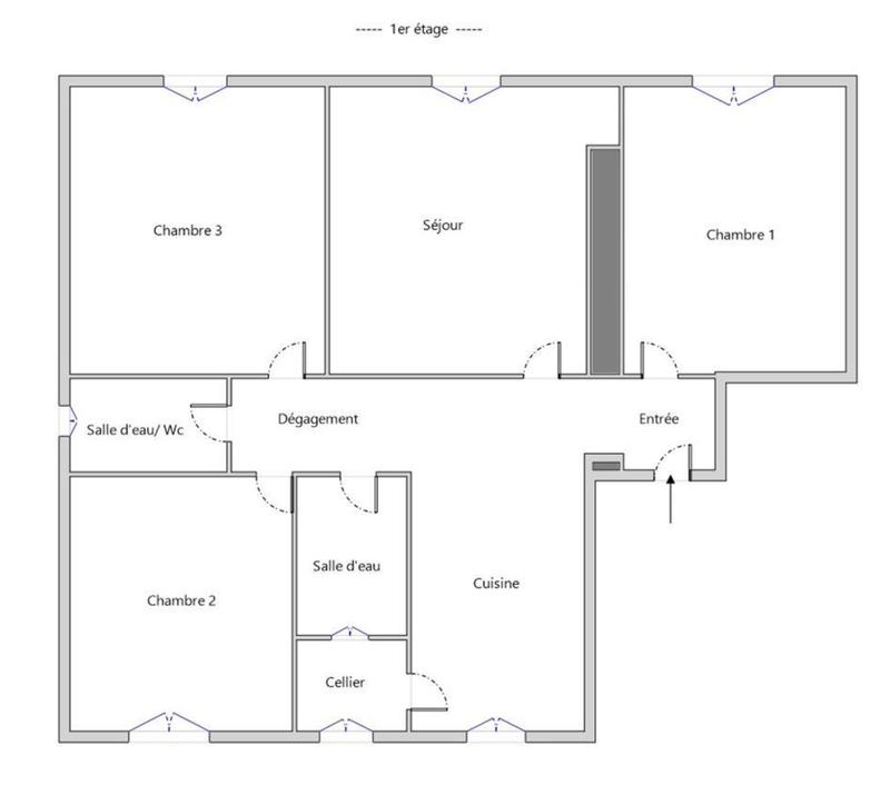 Appartement - 97 m² - 4 pièces