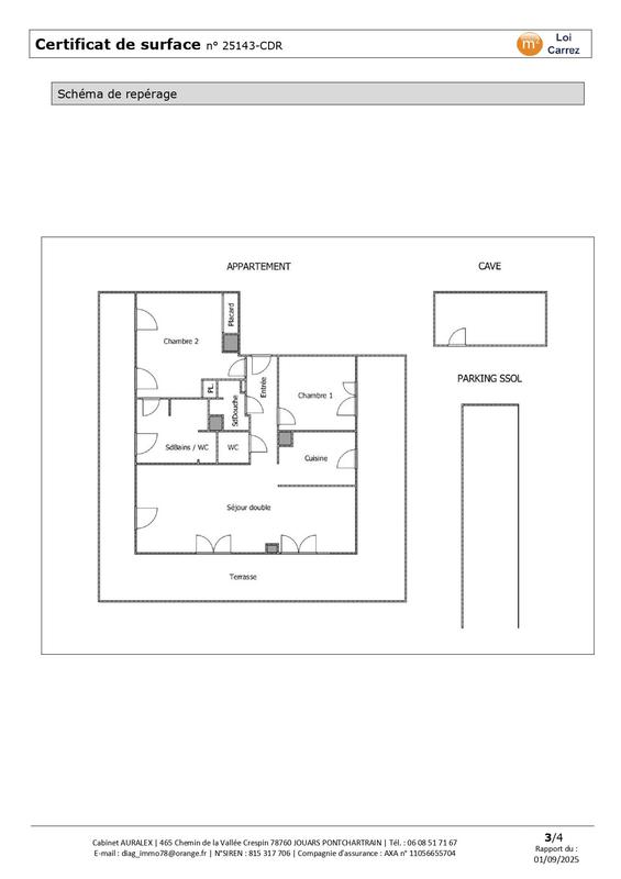 Appartement - 96 m² - 3 pièces