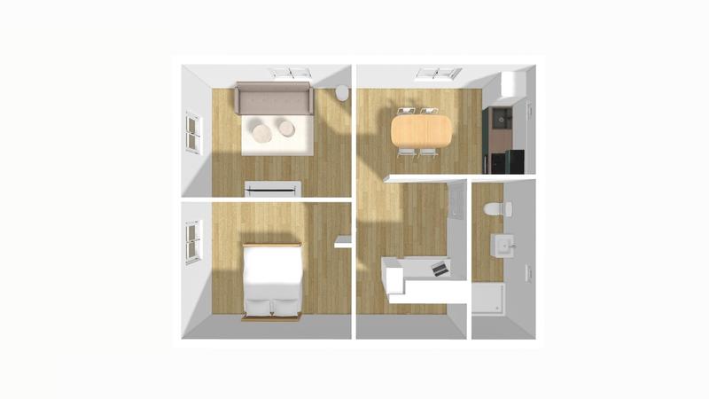 Appartement - 45 m² - 2 pièces