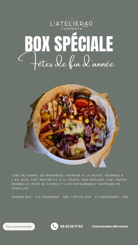 L'atelier 40- Cuarenta installera son corner éphémère chez les gourmandises de Nicolas