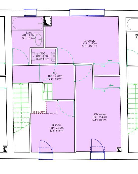 Maison - 86 m² - 5 pièces