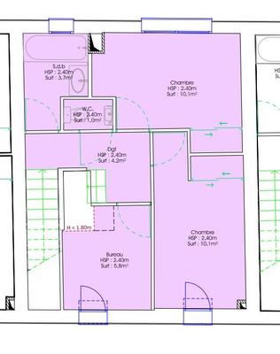 Maison - 86 m² - 5 pièces