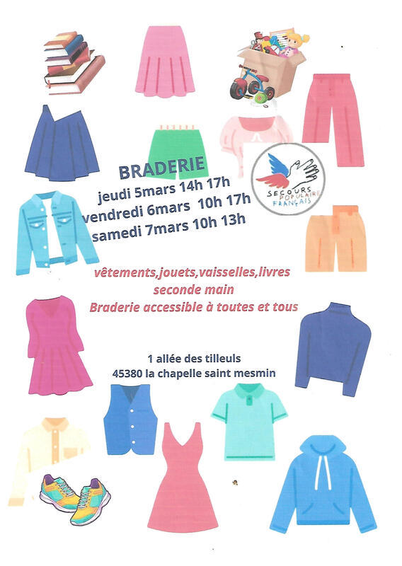 Grande braderie du secours populaire