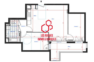 Appartement - 61 m² - 3 pièces