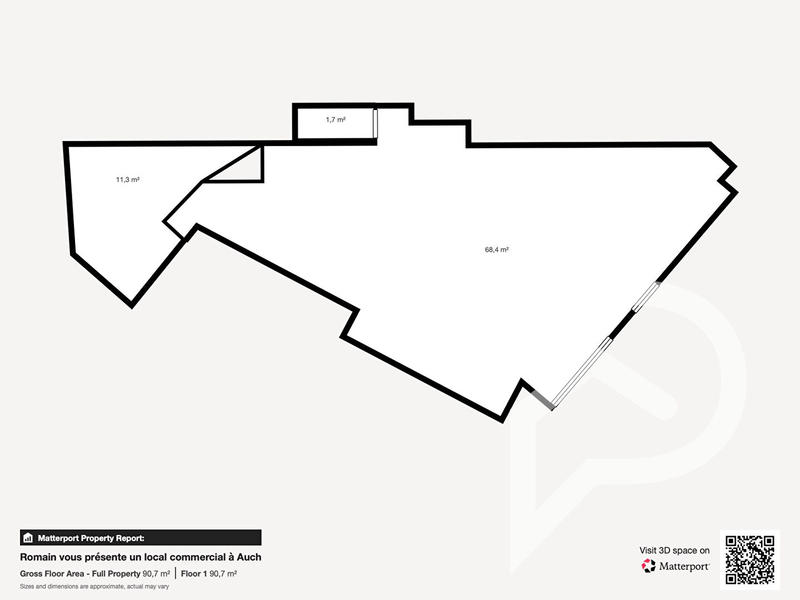 Local commercial - 81 m² - 2 pièces