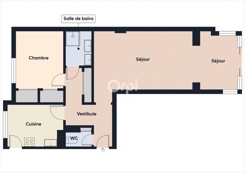 Appartement - 56 m² - 2 pièces