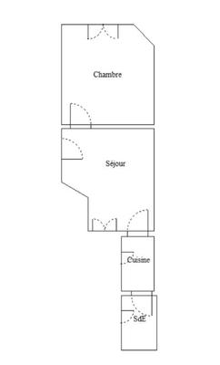 Appartement - 24 m² - 2 pièces