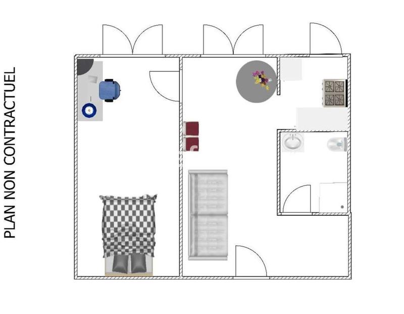 Appartement - 25 m² - 2 pièces