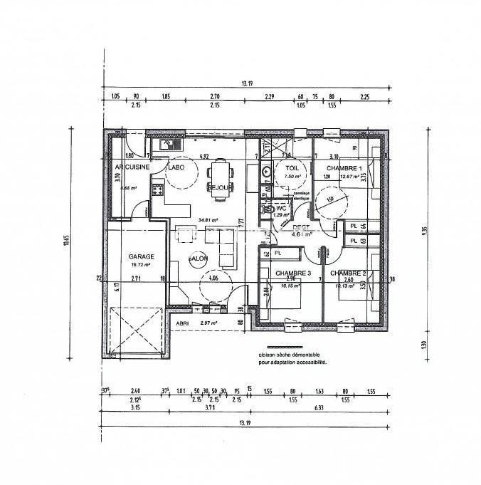Maison - 88 m² - 5 pièces