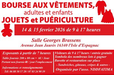 Bourse aux vêtements adultes enfants jouets puericulture mode et accessoires