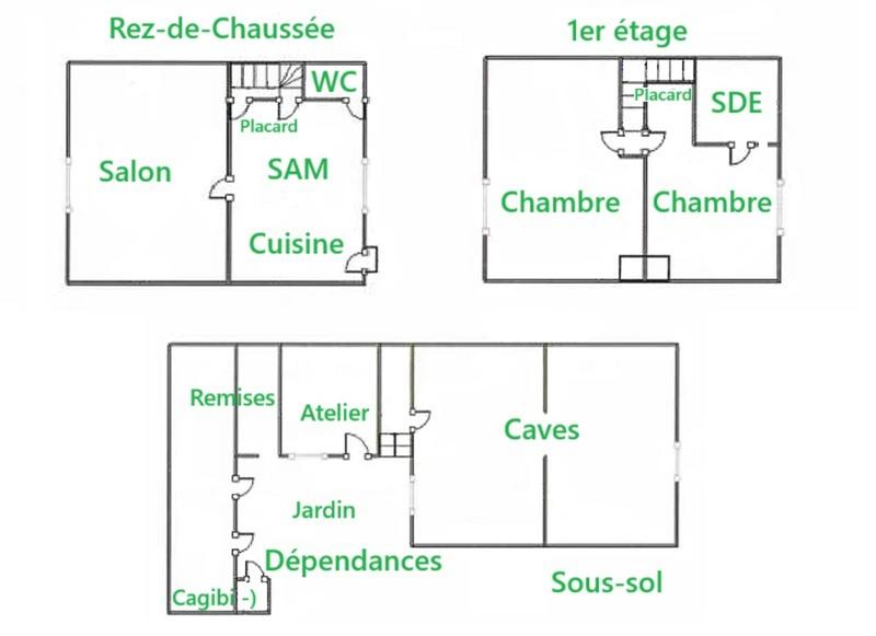 Maison - 60 m² - 4 pièces