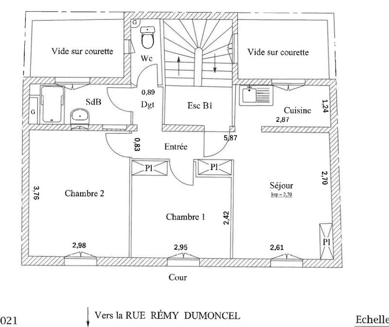 Appartement - 42 m² - 3 pièces