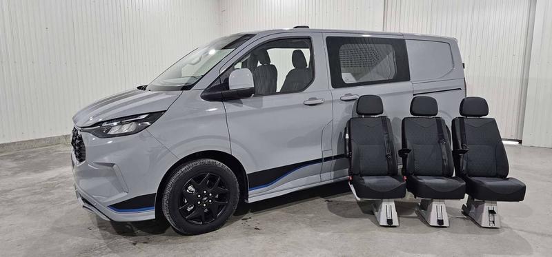 Ford Transit Custom Cabine Approfondie double sieges demontables 5pl L1h1 2.0 Ecoblue 170 Ch Bva8 Sport