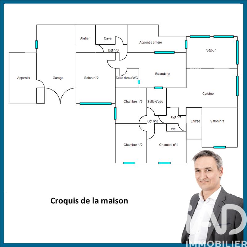 Maison - 149 m² - 6 pièces