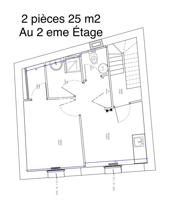 Immeuble - 89 m² - 3 pièces
