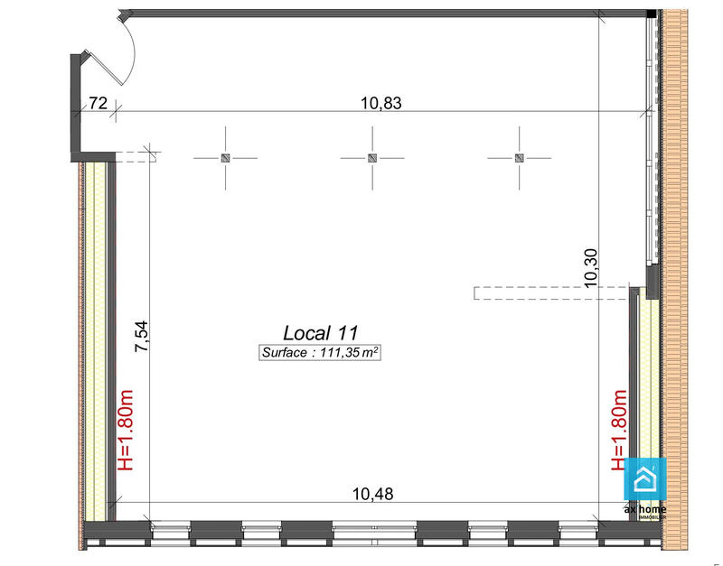 Local commercial - 111 m²