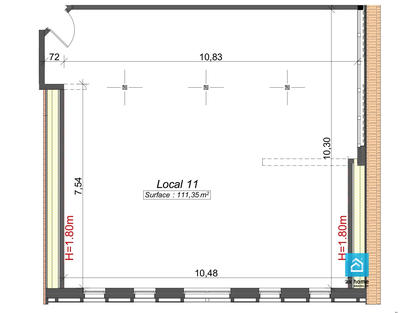 Local commercial - 111 m²