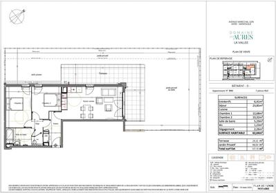 Appartement - 62 m² - 3 pièces