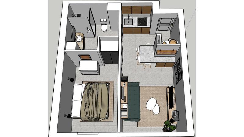 Appartement - 41 m² - 2 pièces