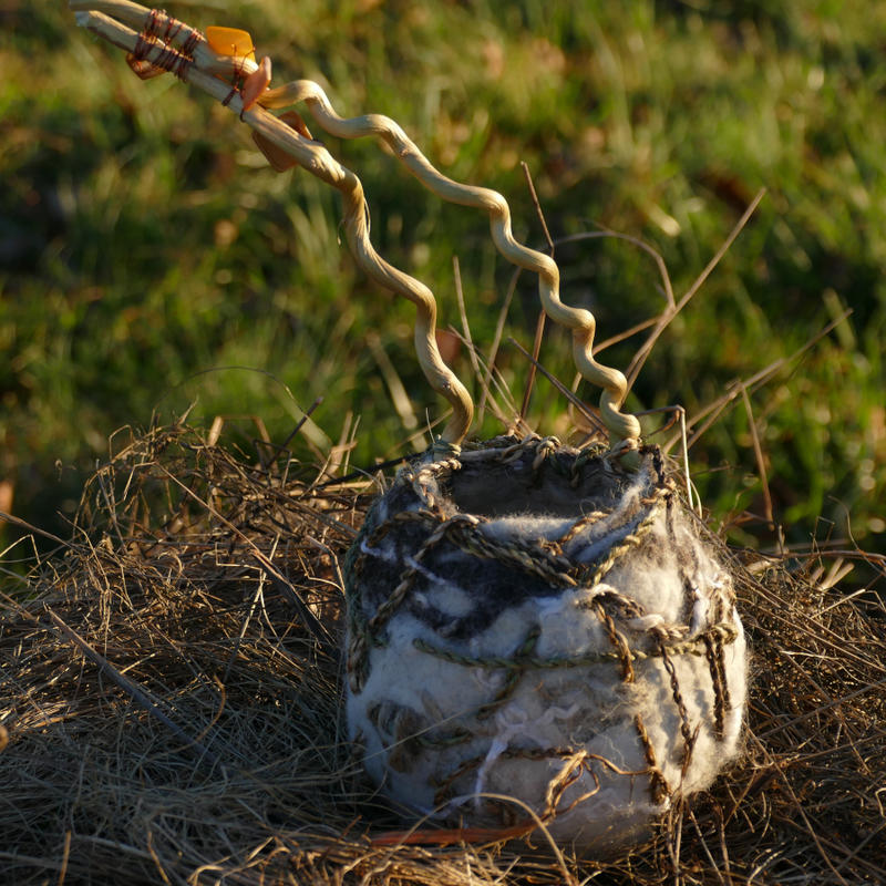 Stage de filage de laine  et stage de feutrage