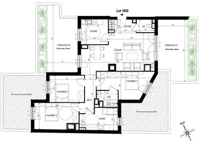 Appartement - 101 m² - 4 pièces