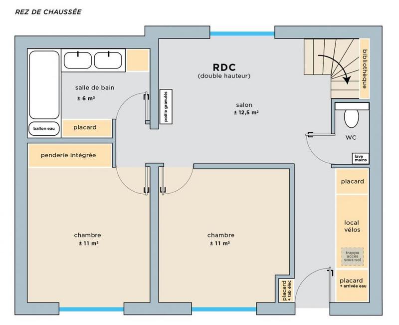 Maison - 80 m² - 4 pièces