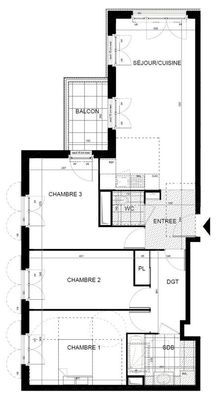 Appartement - 79 m² - 4 pièces
