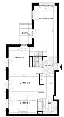 Appartement - 79 m² - 4 pièces