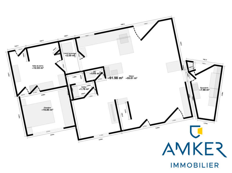 Maison - 132 m² - 6 pièces