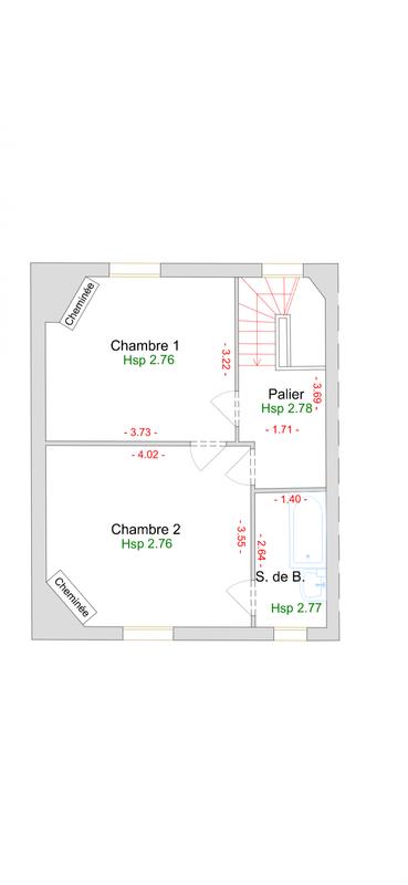 Maison - 79 m² - 3 pièces