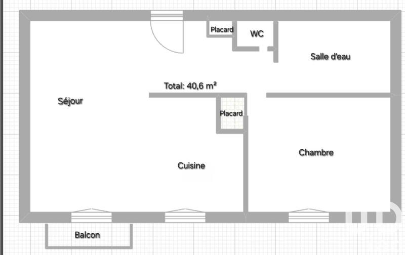 Appartement - 41 m² - 2 pièces