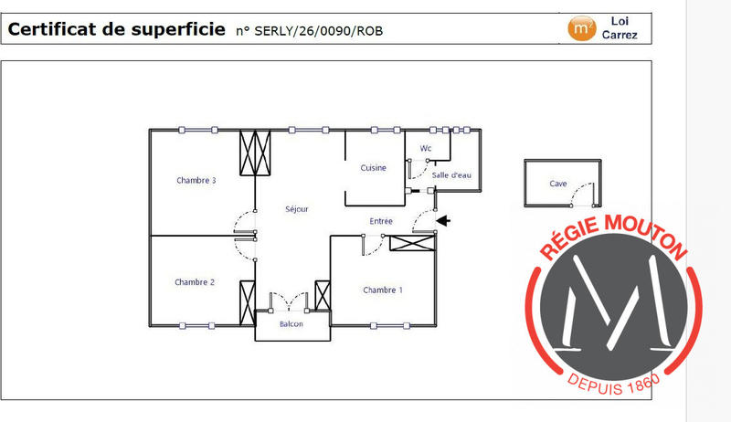 Appartement - 56 m² - 4 pièces