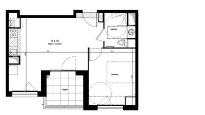 Appartement - 39 m² - 2 pièces