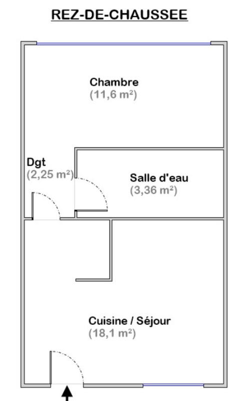 Appartement - 35 m² - 2 pièces