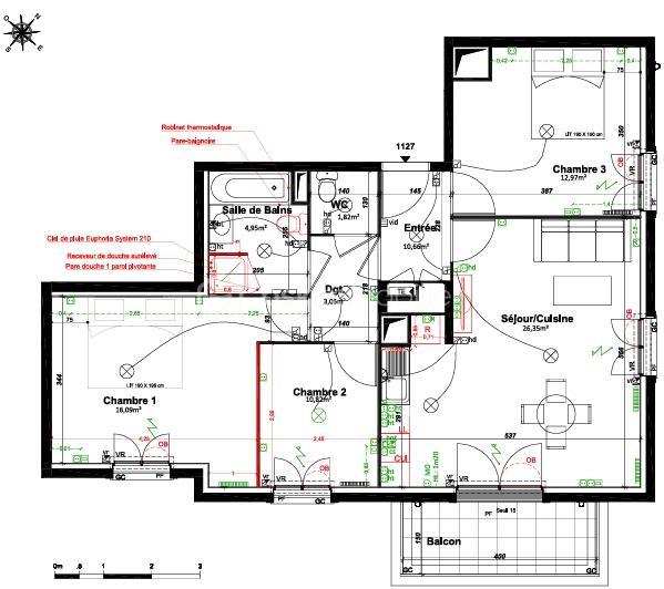 Appartement - 76 m² - 4 pièces