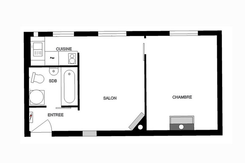 Appartement - 30 m² - 2 pièces