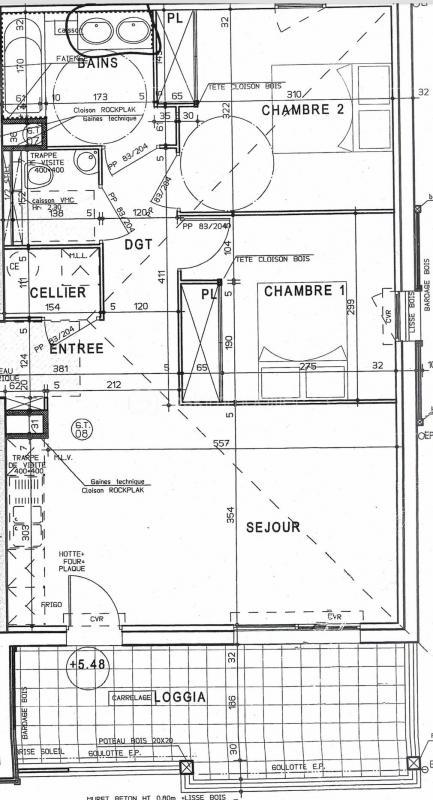 Appartement - 61 m² - 3 pièces