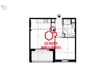 Appartement - 40 m² - 2 pièces