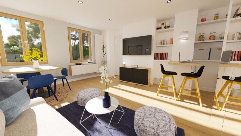 Studio - 25 m² - 1 pièce