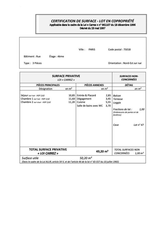 Appartement - 49 m² - 3 pièces