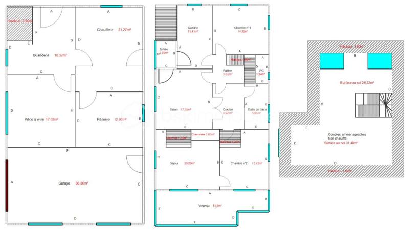 Maison ancienne - 121 m² - 6 pièces