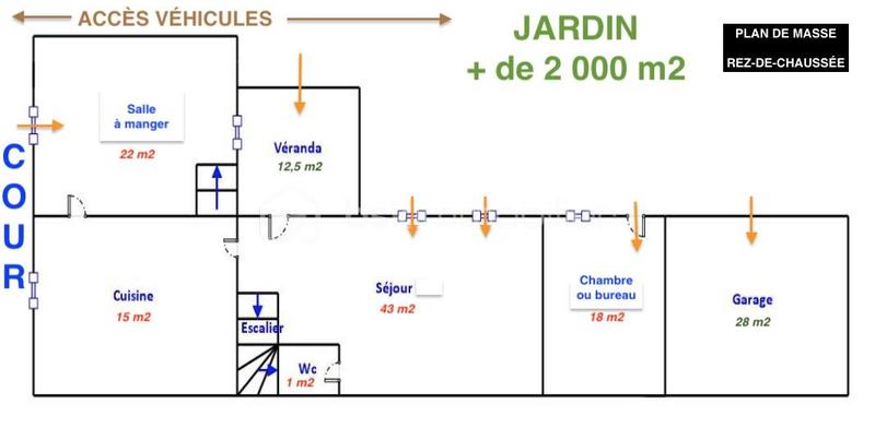 Corps de ferme - 186 m² - 7 pièces
