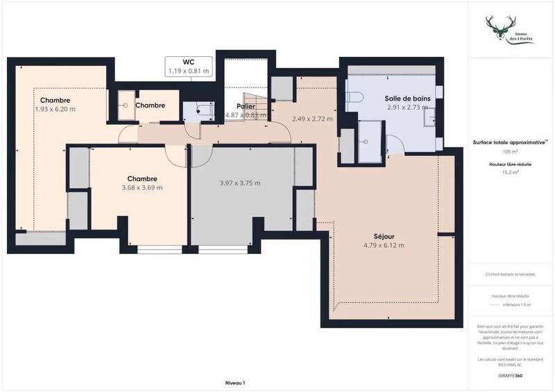 Appartement - 200 m² - 11 pièces