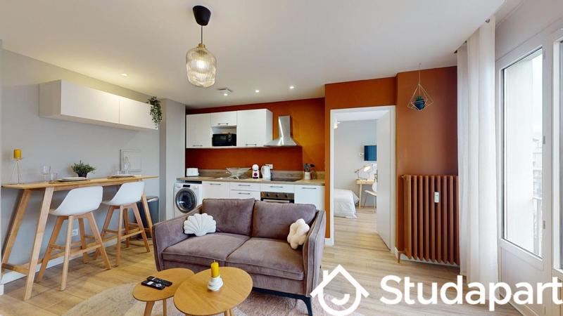 Chambre - 9 m² - 1 pièce