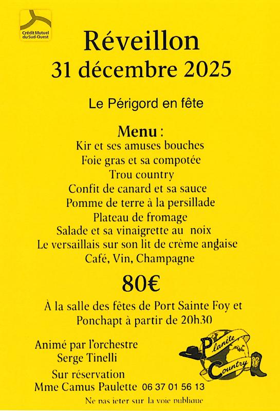 Réveillon de la Saint-Sylvestre par Planète Country