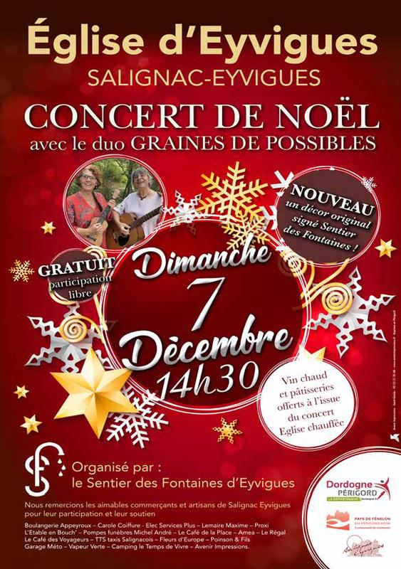 Concert de Noël à l'Église d'Eyvigues