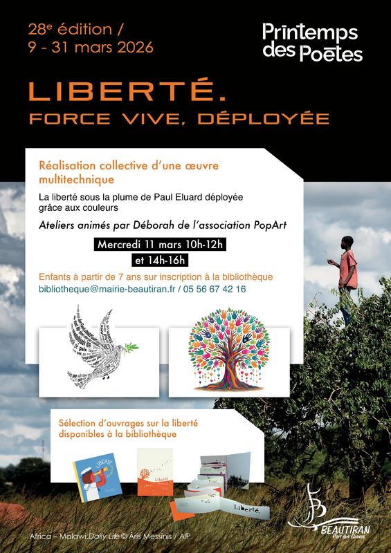 Printemps des poètes : ateliers de création d'une œuvre collective