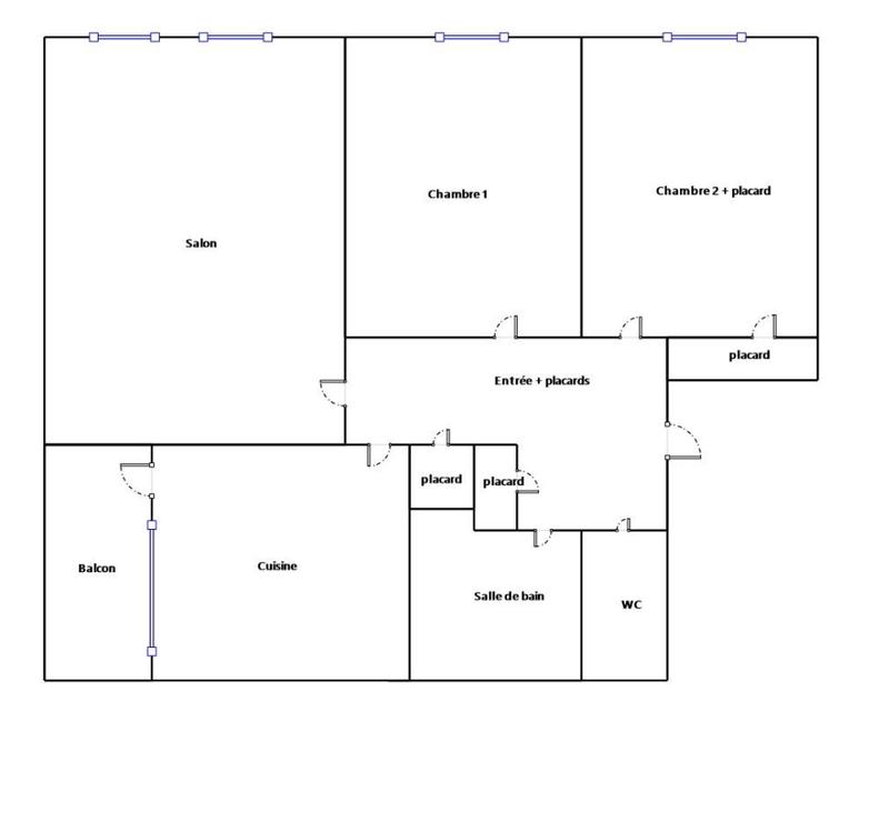 Appartement - 62 m² - 3 pièces